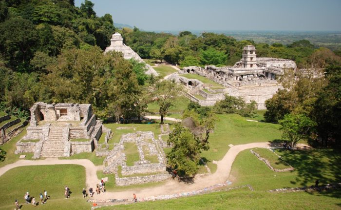 Vue aérienne de Palenque