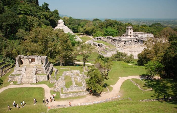 Vue aérienne de Palenque