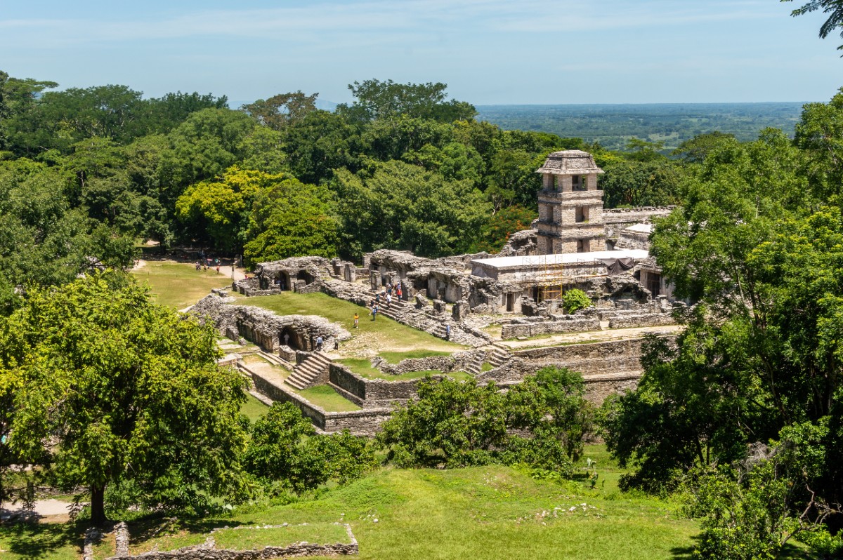 Vue aérienne de Palenque
