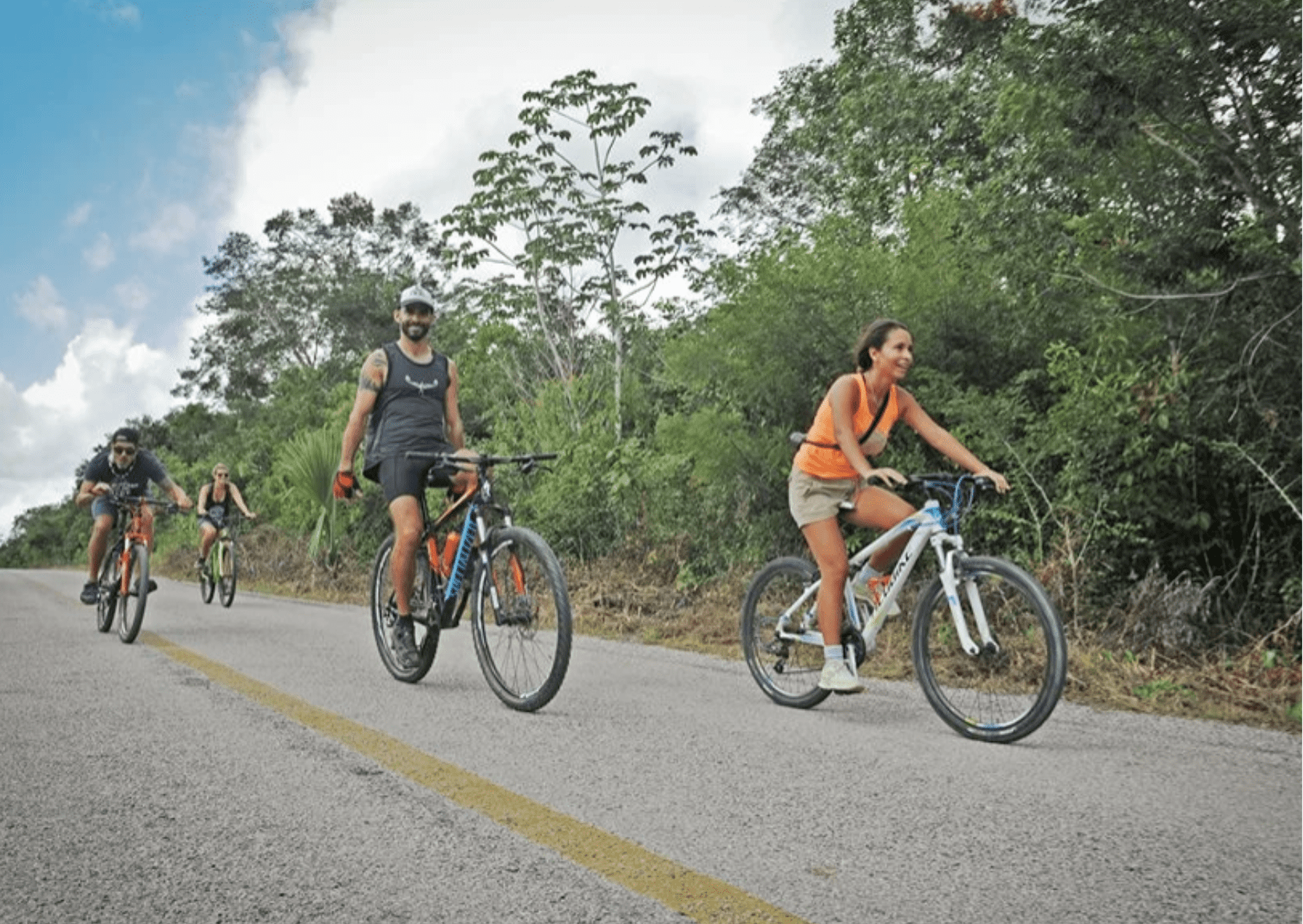 sentier maya à vélo